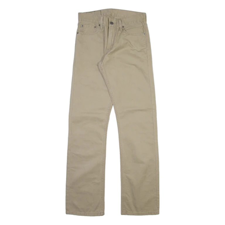 LEVI'S 514 Mens Trousers Beige Slim Straight W28 L32