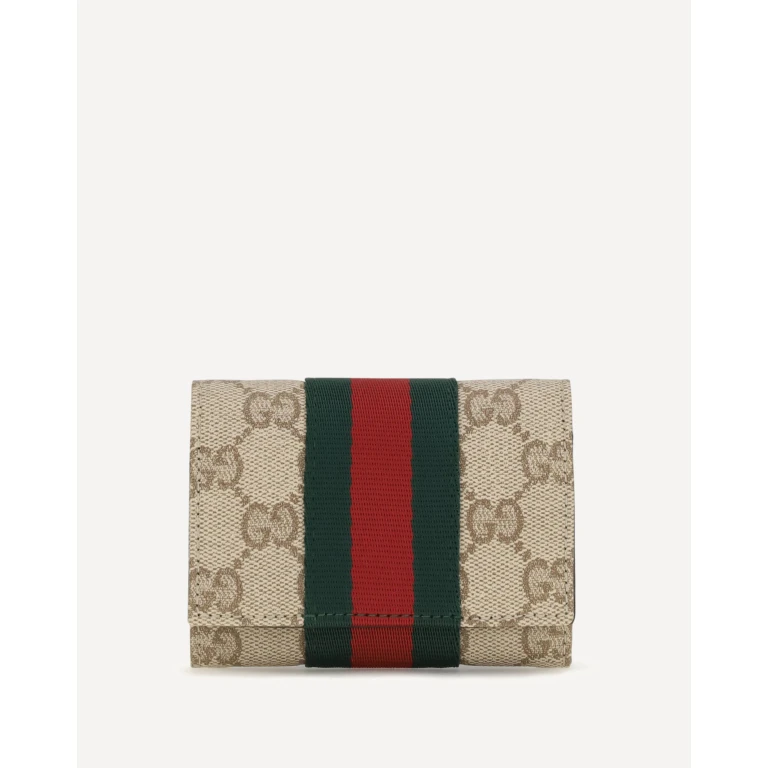 GUCCI Web bi-fold Card Holder Female UNI