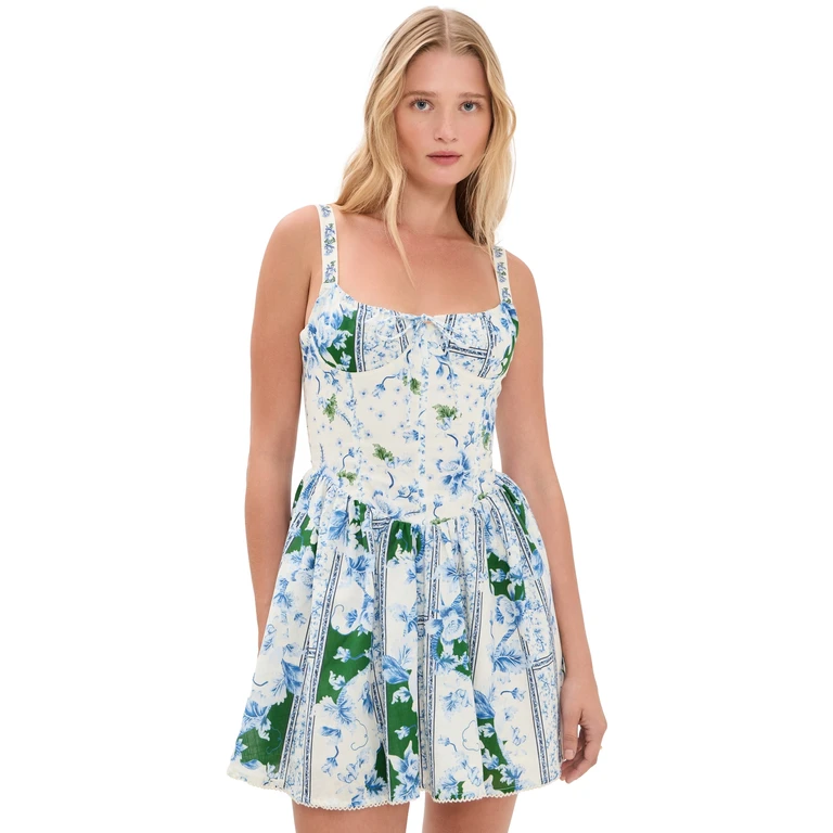 Agua Bendita Spring Ivy Underwire Mini Dress Multicolor M