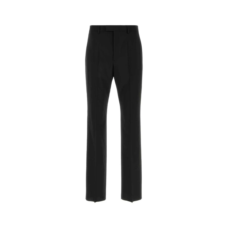 Valentino Garavani Black Wool Blend Pant Nero Wmwo Pantaloni - Men