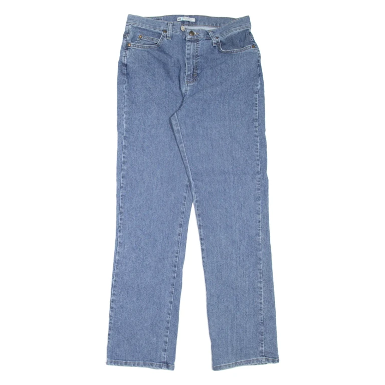 LEE Womens Jeans Blue Relaxed Straight W30 L32