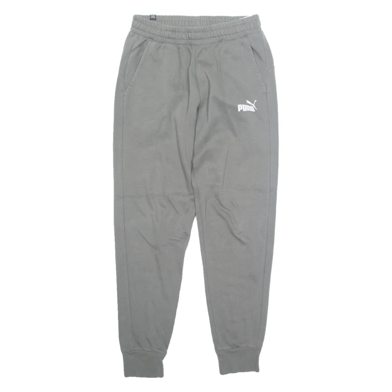PUMA Mens Joggers Grey Tapered S W27 L29