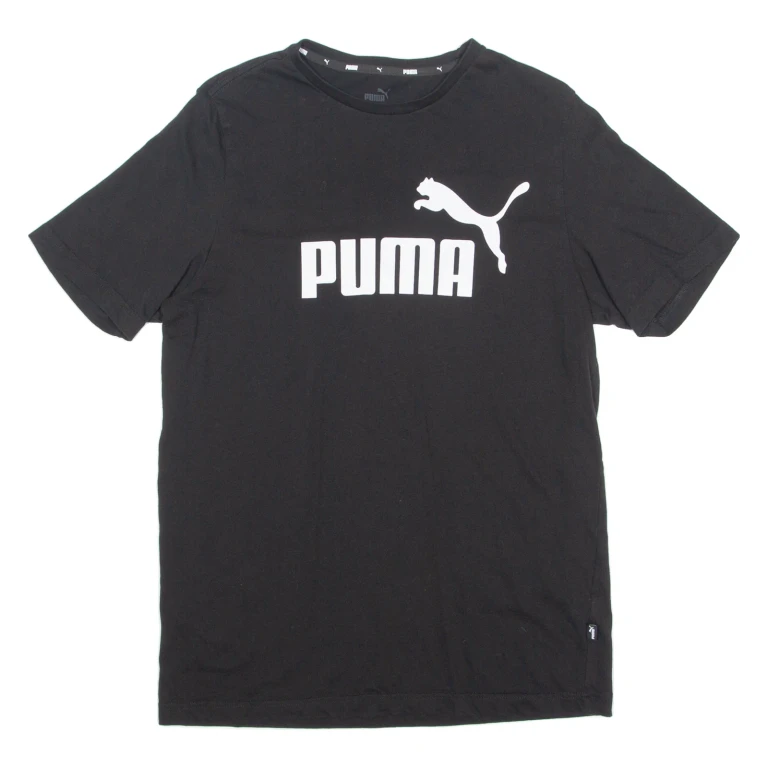 PUMA Mens T-Shirt Black Crew Neck M (NN1-071124-15400)