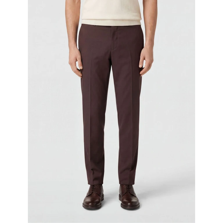 Pants Men color Brown (MANHATTANS30008200136)