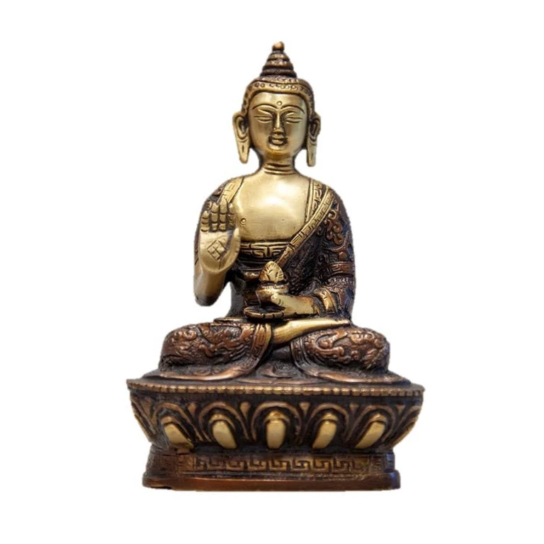 Sitting  Buddha On Lotus in Meditation Pose