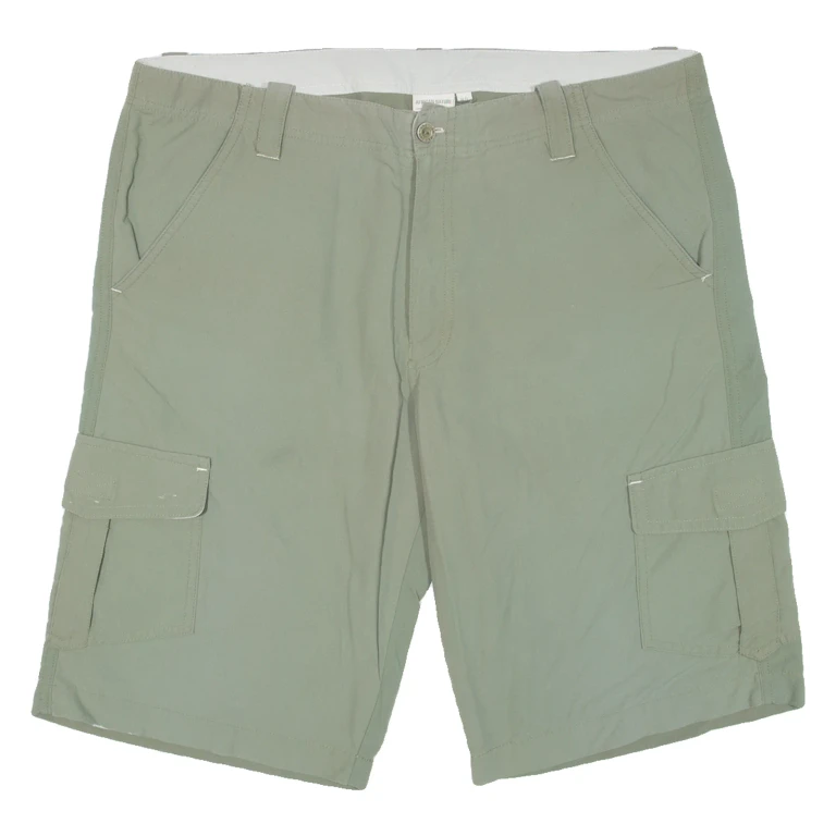 AFRICAN NATURE Mens Cargo Shorts Green L W36