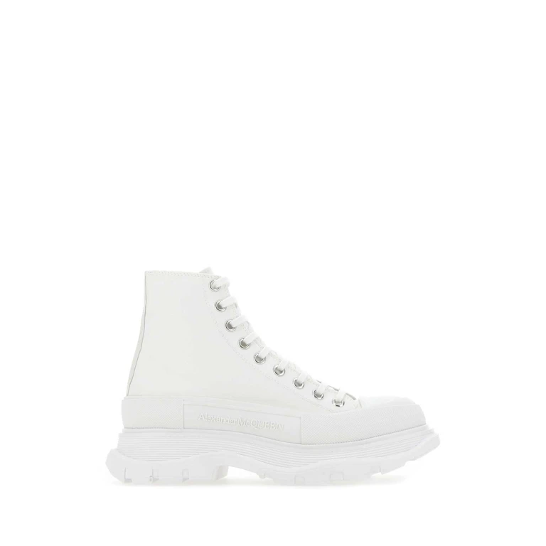 Alexander McQueen White Canvas Sack Sneakers 9000 - Men