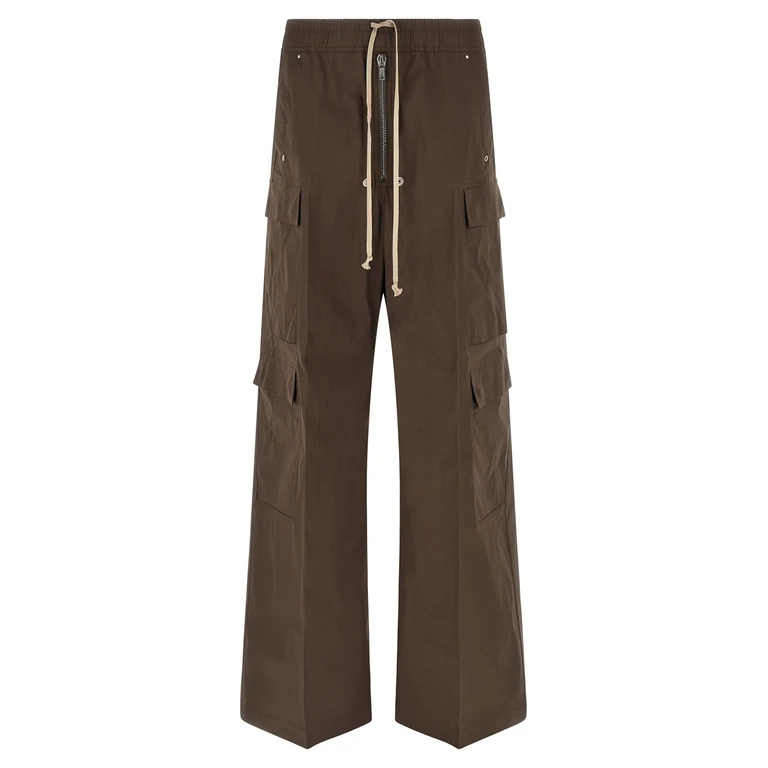 Rick Owens Brown Cotton Cargo Pants - Men