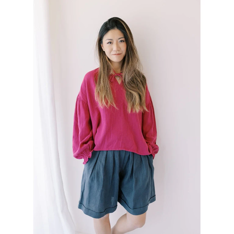 Slow fashion women shorts - Charcoal