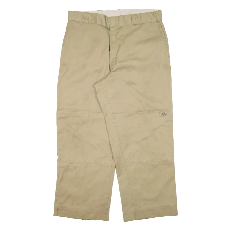 DICKIES Mens Trousers Beige Regular Straight W36 L27