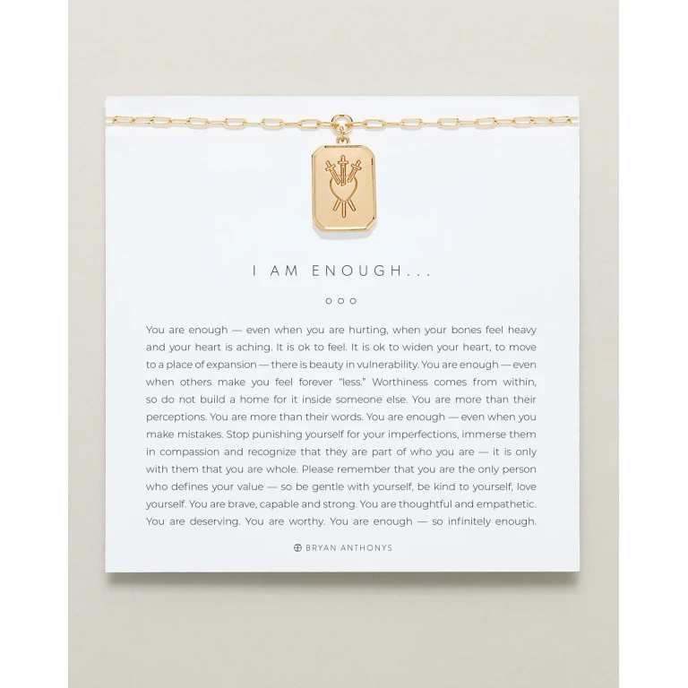 I Am Enough Statement Necklace