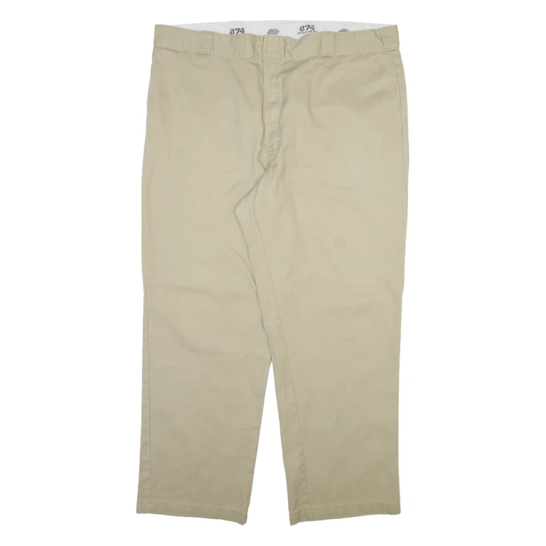 DICKIES 874 Workwear Mens Trousers Beige Regular Straight W40 L29