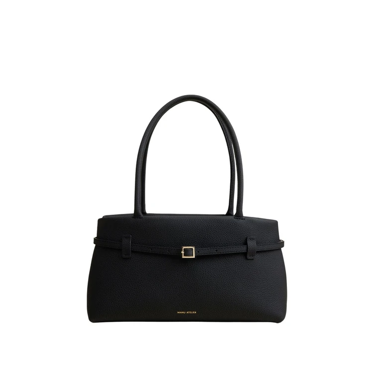 Manu Atelier Buckle-strap Tubular-handles Tote Bag