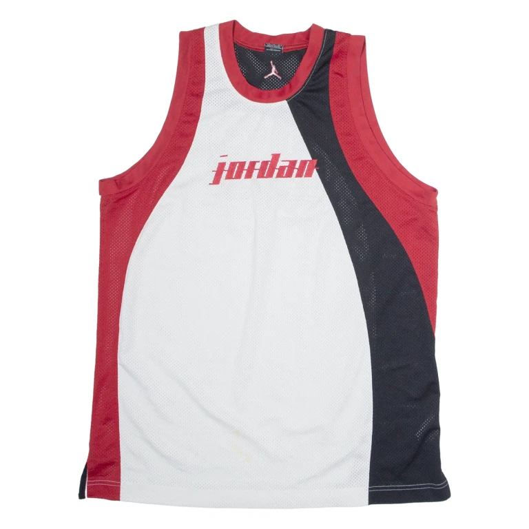 AIR JORDAN Mens Vest White Sleeveless USA XL