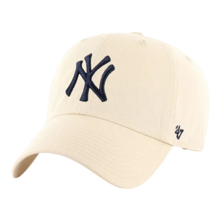Clean Up New York Yankees Strapback Hat - Natural Adjustable Cap
