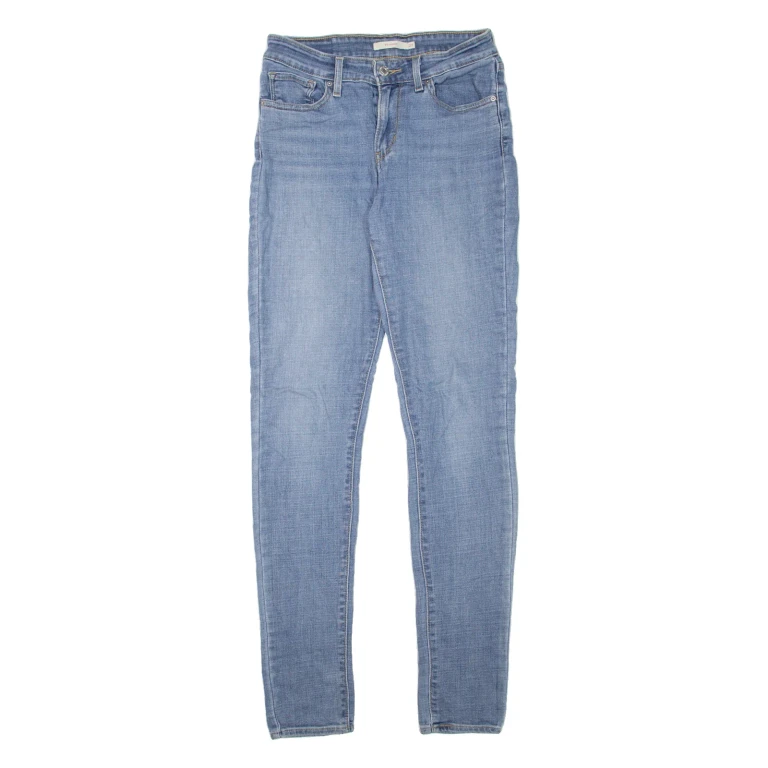 LEVI'S 711 Womens Jeans Blue Slim Skinny Stone Wash W27 L32