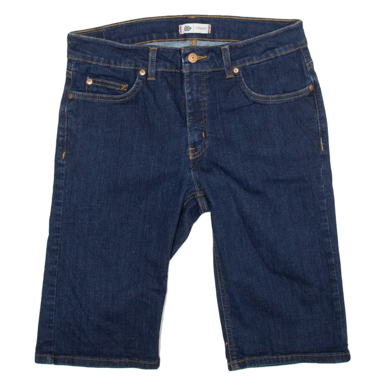DICKIES Straight Womens Jorts Shorts Blue M W30