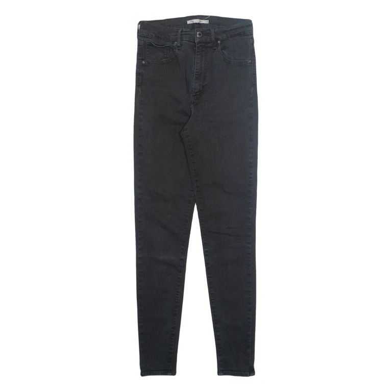 LEVI'S Womens Jeans Black Regular Skinny W28 L30