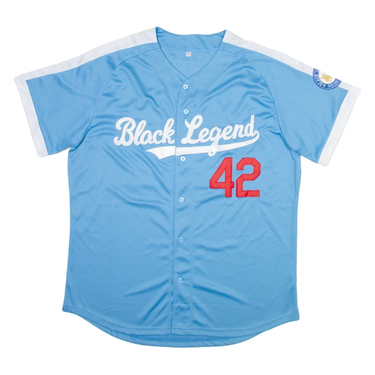 Button Up Mens Jersey Blue XL