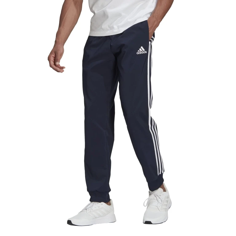Men's Essentials Tapered Cuff Woven 3-Stripes Pants