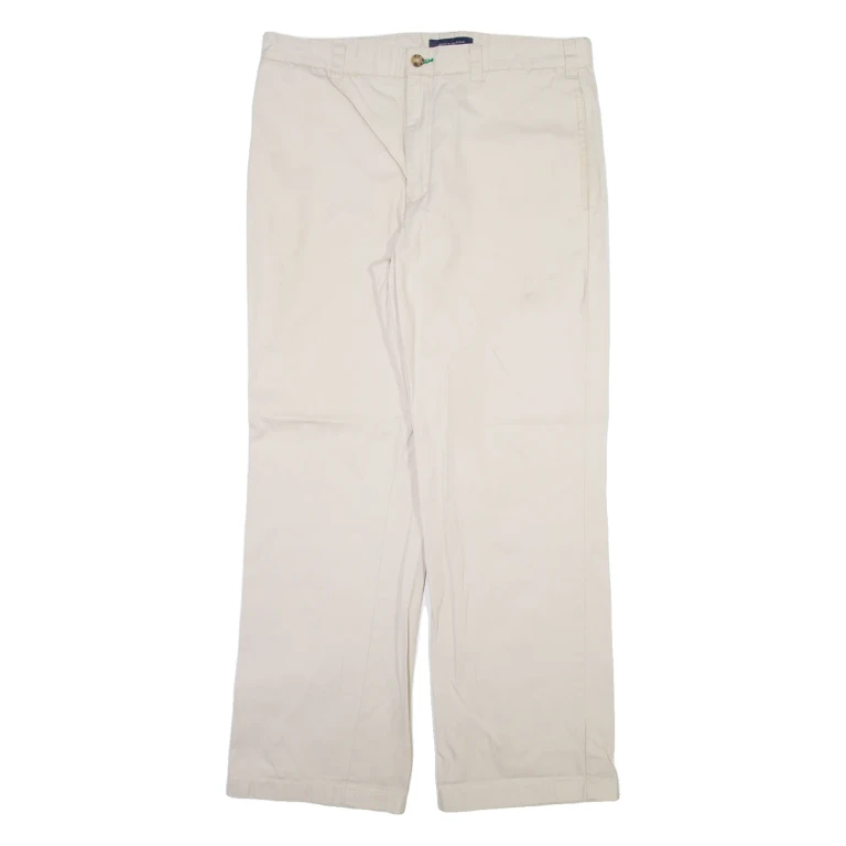 TOMMY HILFIGER Mens Trousers Beige Regular Straight W36 L31