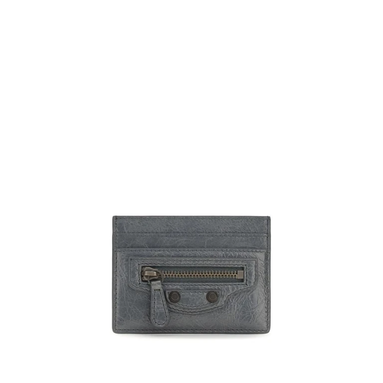 Balenciaga Gray Lamb Ovis Aries Wallet - Women