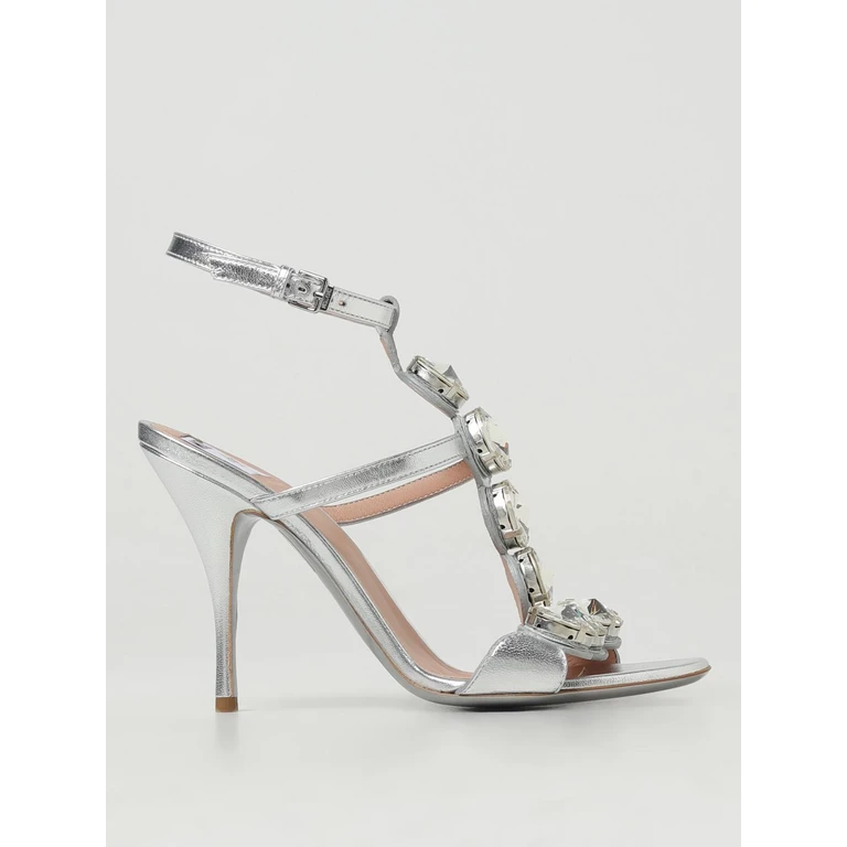 Heeled Sandal Woman color Silver (MA1638AC0IMC0902902)