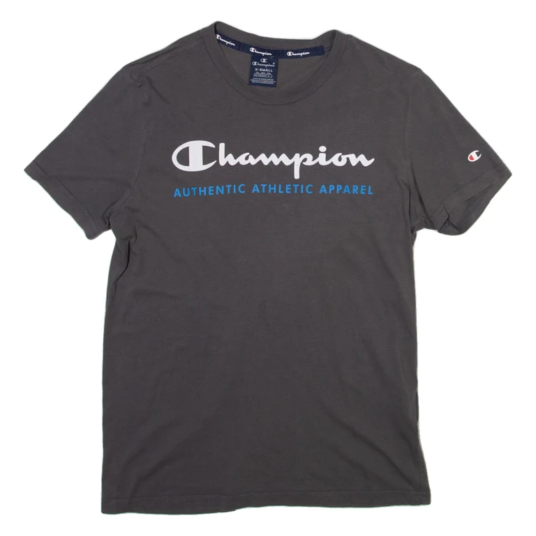 CHAMPION Mens T-Shirt Grey XS