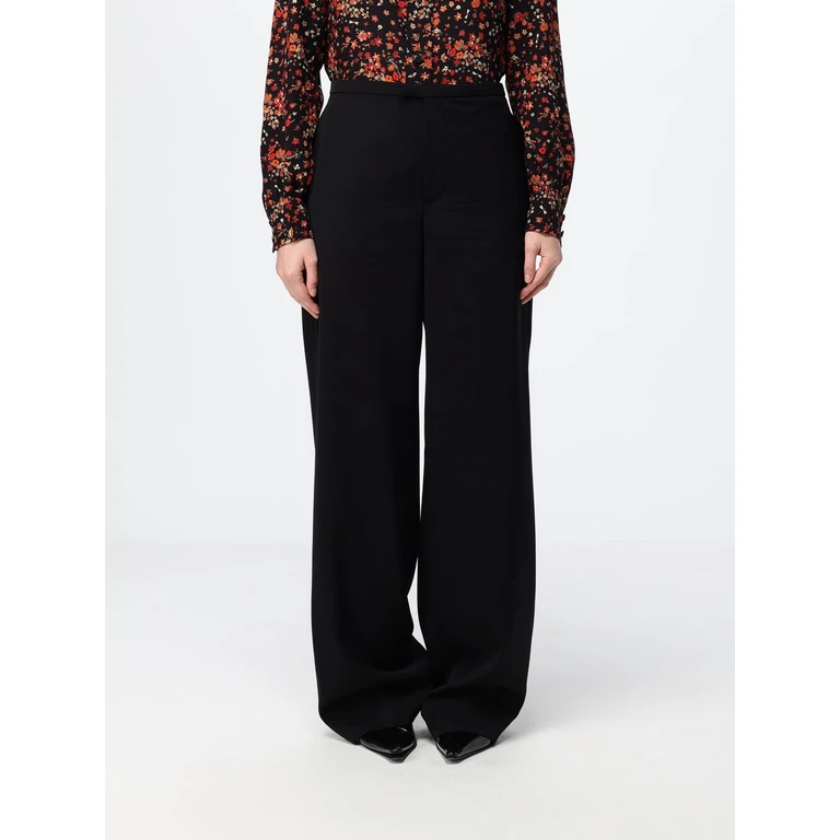 High-Waisted Wide-Leg Wool Palazzo Trousers (872460ZAU441000)