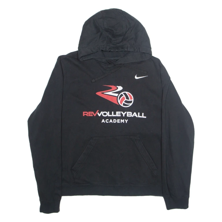 NIKE Rev Volleyball Academy Womens Black Hoodie USA 2XL