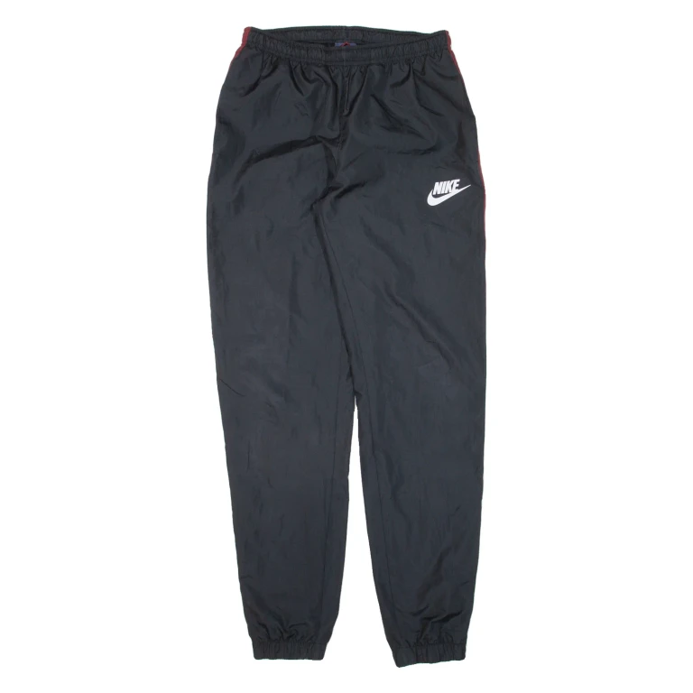 NIKE Mens Track Pants Black Tapered S W27 L30