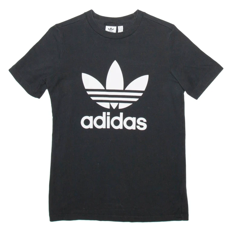 ADIDAS Womens T-Shirt Black UK 10 (NN1-181124-15587)