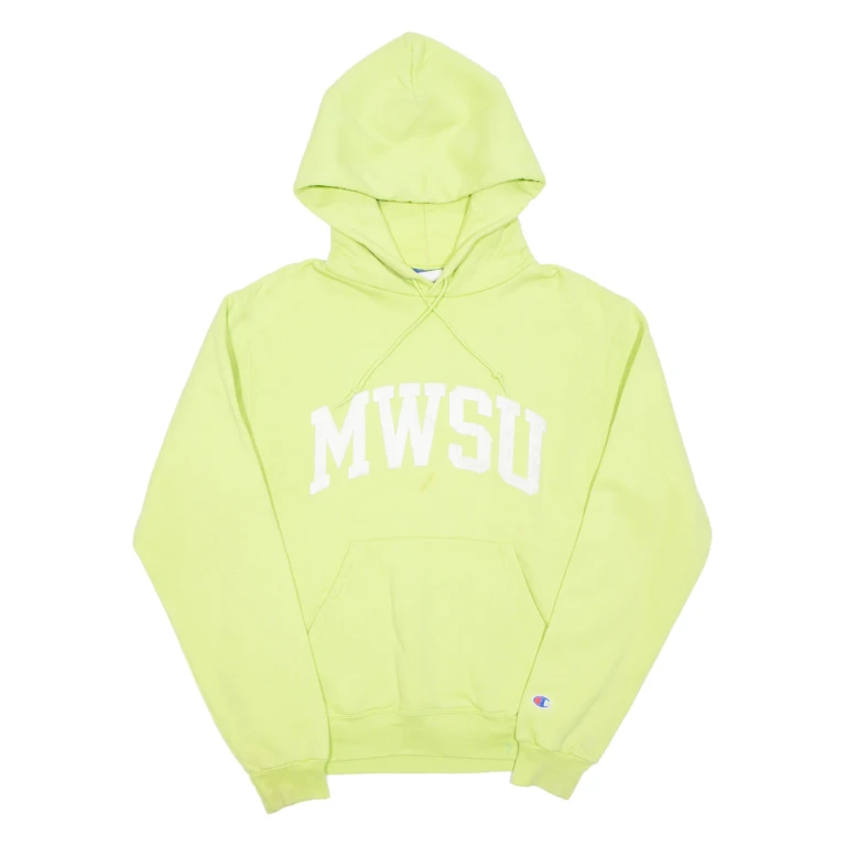 CHAMPION Mens Green Hoodie USA S