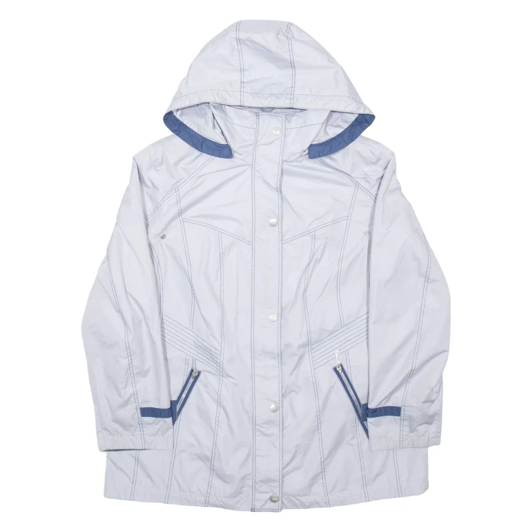 MAX PROTECT Mens Rain Coat Grey Hooded L