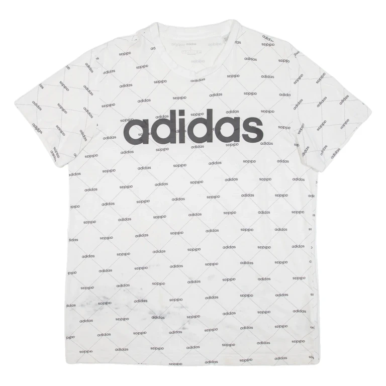 ADIDAS Mens T-Shirt White L