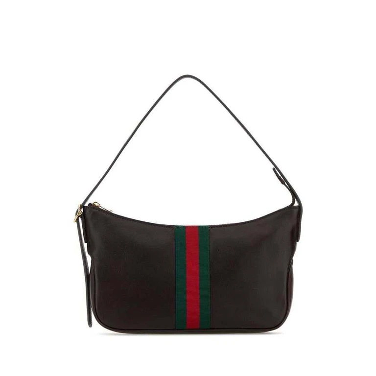 Dark Brown Leather Small Lunetta Shoulder Bag Joybrownvrv Borse A Mano