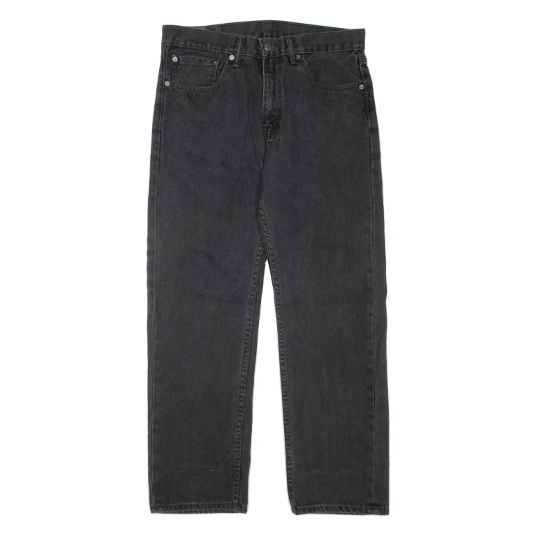 LEVI'S 505 Jeans Womens Black Regular Straight W32 L29