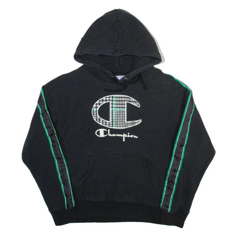 CHAMPION REVERSE WEAVE Womens Black Hoodie L