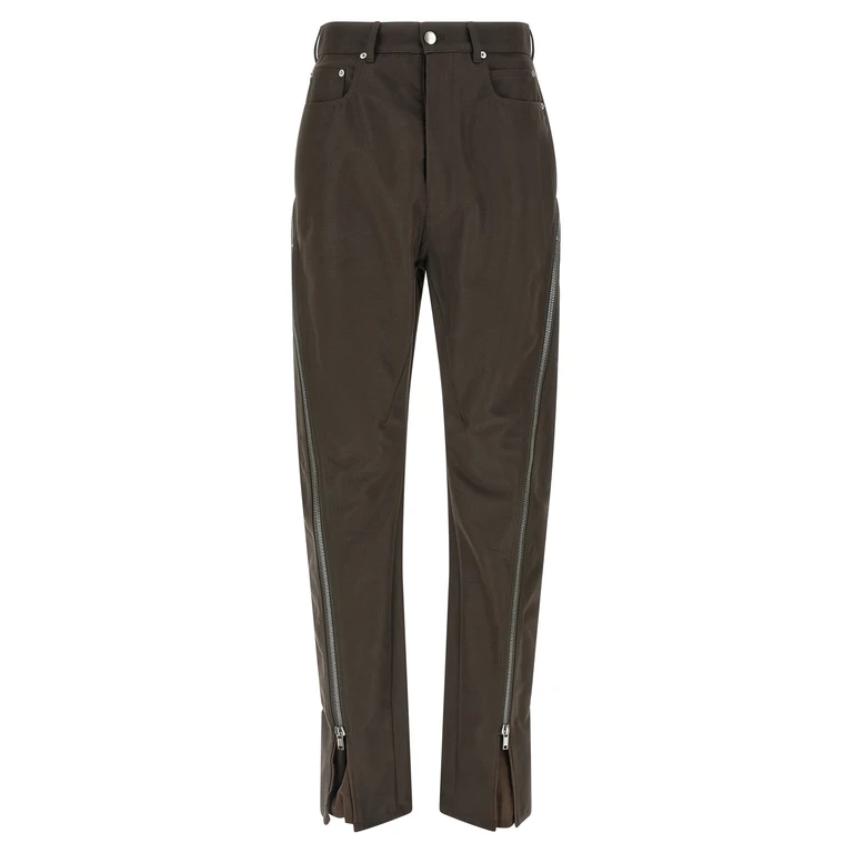 Rick Owens Brown Cotton Casual Pants - Men
