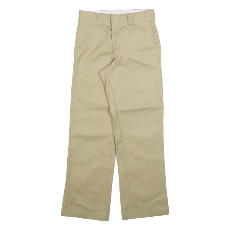 DICKIES 874 Workwear Womens Trousers Beige Regular Straight W26 L70