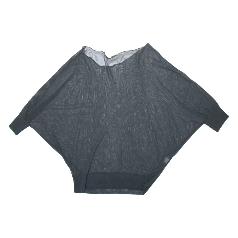 FUTURA Womens Blouse Black Long Sleeve Viscose M
