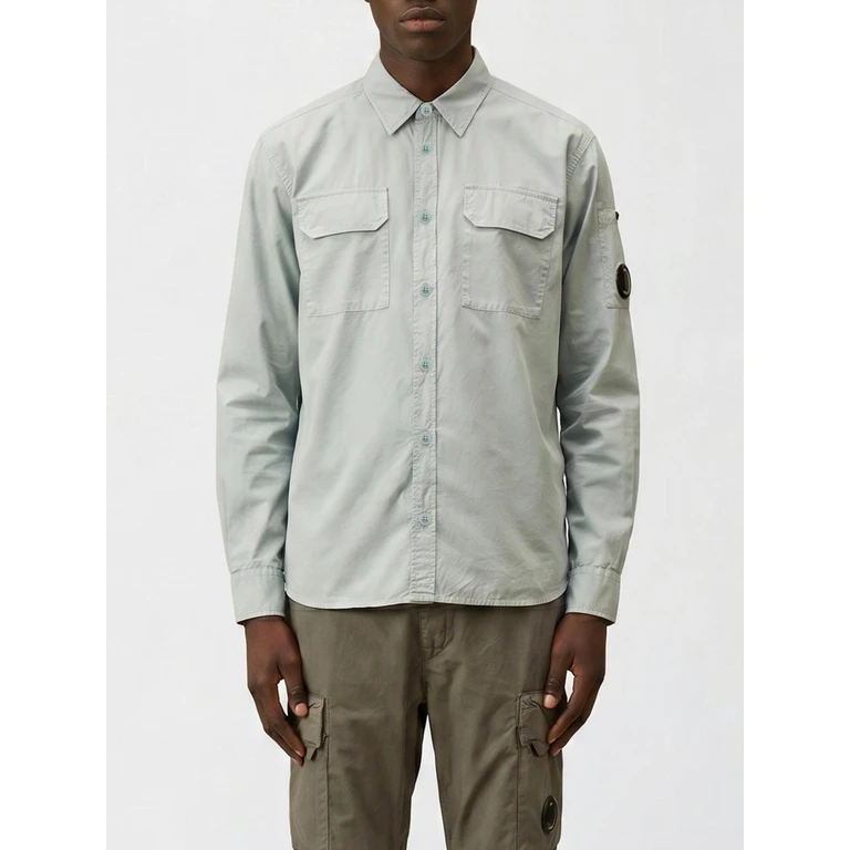 C. P. COMPANY Shirt Men color Sky Blue (20CMSH229A005328G804)