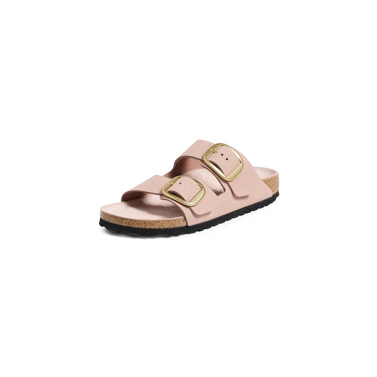 Birkenstock Arizona Big Buckle Printed Footbed Sandals Soft Pink 36