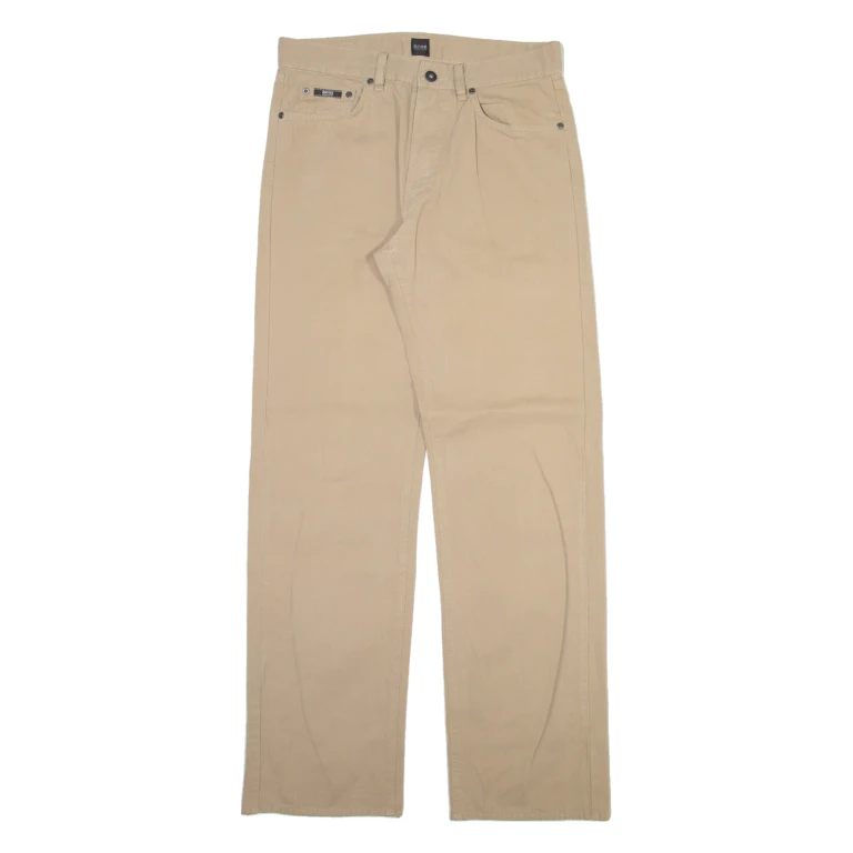 BOSS Mens Trousers Beige Regular Straight W33 L34