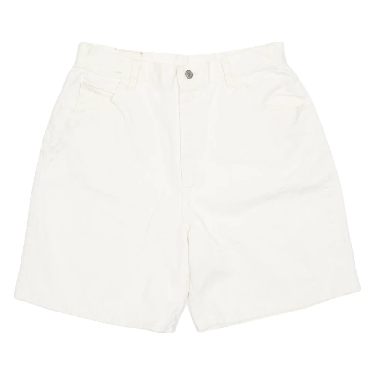 LEE Denim Womens Chino Shorts Cream L W31