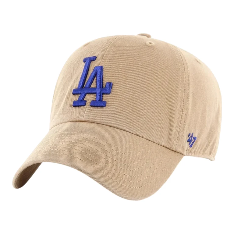Clean Up Los Angeles Dodgers Strapback Hat - Khaki Adjustable Cap