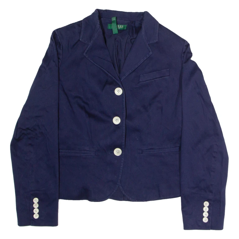 LAUREN RALPH LAUREN Womens Blazer Jacket Blue M
