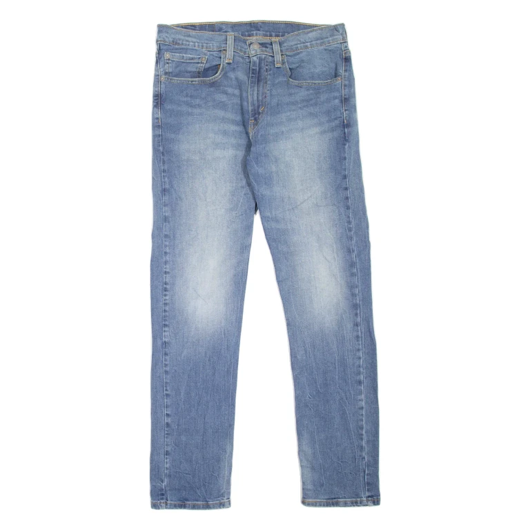 LEVI'S 502 Jeans Mens Blue Regular Tapered Stone Wash W31 L32