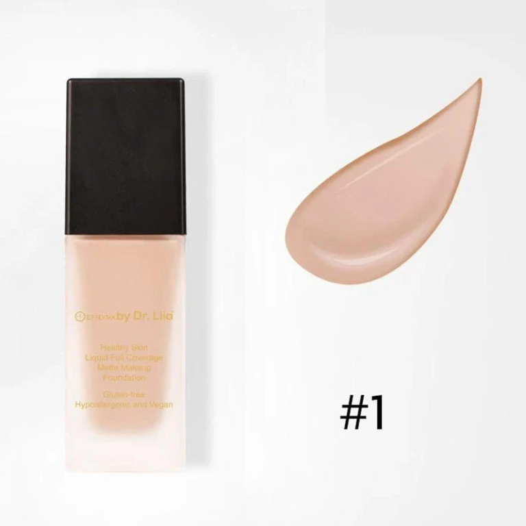 Healthy Skin Full Coverage Matte Foundation with SPF 30 - Vegan, Gluten-Free & Hydrating