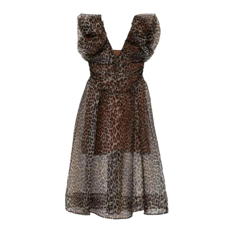 Ganni Maxi Robe - Beige (A1030248859)